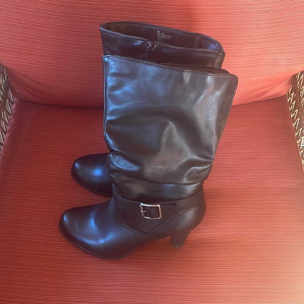 Arizona black heeled boots
